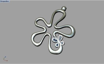 butterfly pendant diamond jewellery printable gold silver gem fashion jewelry pendants 3d print model - Mito3D