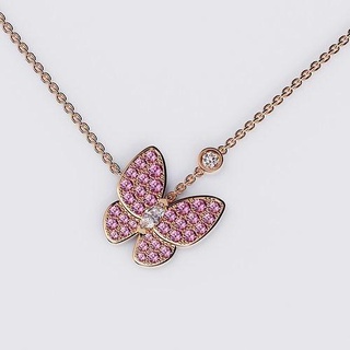 butterfly pendant necklace jewel gold diamond printable jewellery jewelry pendants necklaces silver pendantbutterfly necklacebutterfly brand replica 3d print model - Mito3D