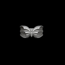 mariposa anillo hermoso insecto ala buterfly joyería joya rino volar pájaro plata collar Arte naturaleza imprimible cnc colgante pendiente anillos 3d print model - Mito3D