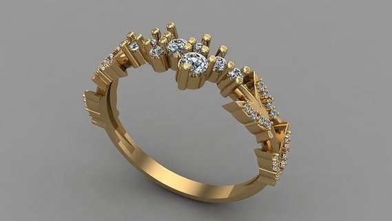 kelebek yüzük altın takı gümüş elmas mücevher düğün sterlin moda beyaz yazdırılabilir platin güzellik nişan yüzükler 3d print model - Mito3D