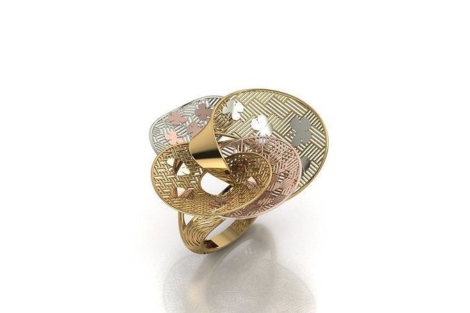 kelebek şekilli telkari altın yüzük takı sterlin yazdırılabilir gümüş mücevher düğün nişan şekil tasarım cad kam moda güzellik platin sade detaylı küçük yüzükler 3D print model - Mito3D