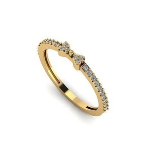 mariposa Corbata Boda anillo enamorado amor brillante regalo corazón fiesta romance diamante celebracion joyería joya anillos 3d print model - Mito3D