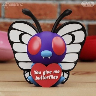 butterfree valentines edition pokemon butterfly valentine gift present 3dmodel anime message 3dprint stardemy gleam games toys 3d print model - Mito3D