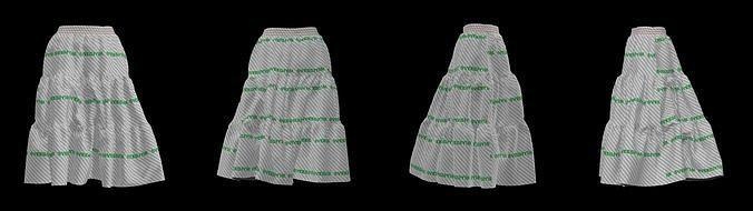 buzgulu falda modelo vestir Moda prenda ropa textil sveegiyim 3d print model - Mito3D