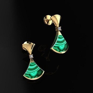 bvlgari earrings jewelry luxury elegant ring gem gold silver wedding diamond earring bracelet necklaces pendant rhinoceros accessory beauty fashion bulgari colorstone 3d print model - Mito3D