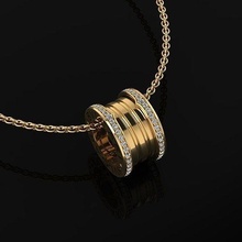 bvlgari pingente joalheria luxo elegante anel gema ouro prata Casamento diamante brinco pulseira colares rinoceronte acessório beleza moda Projeto cafajeste jóia pingentes 3d print model - Mito3D