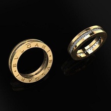 bvlgari ring jewelry luxury elegant gem gold silver wedding diamond earring bracelet necklaces pendant rhinoceros accessory beauty fashion design jewel bzero rings 3d print model - Mito3D