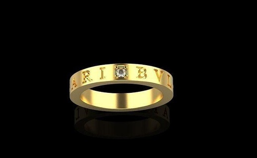 bvlgari ring 210 serpenti snake jewelry luxury gem brilliant diamond fashion gold rose silver sterling beauty engagement brillant printable precious platinum rings 3d print model - Mito3D