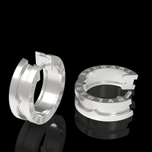 bvlgari b zero1 pendientes oro plata joyería joya lujo imprimible diseño modelado 3d impresora rojo blanco precioso diamante anillo brillante cnc 3d print model - Mito3D