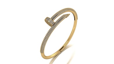 bw000014 bracelet diamond gold gem brilliant silver jewelry fashion beauty brillant bracelets 3d print model - Mito3D