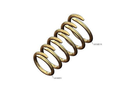 derivación uña termina Moda anillo us tamaños 5to10 idea principal joyería joya imprimible oro plata libra esterlina lujo banda 3d modelo cable réplica anillos 3d print model - Mito3D