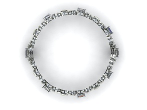 c3d bileklik b003 takı bilezik yüzük elmas mücevherleri Safir beyaz altın sterling Gümüş nişan düğün cad yazdırılabilir 3d tasarım kolye küpe harika iyi halhal karakter insan giyim yüzüğü 3d print model - Mito3D