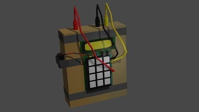 c4 bombe boîte arme pistolet Jeux jouets 3d print model - Mito3D