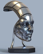 c5x2 versione alto modello sci fi statua dettagli fantasia scienza viso premio scultura medaglia collezionabile robot razza alieno Egitto design freddo unico stile re arte 3d print model - Mito3D