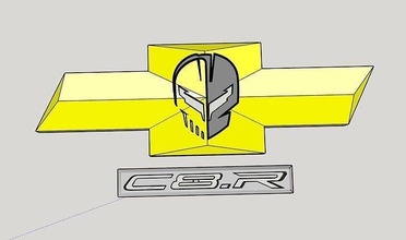 c8 garage art corvette chevrolet racing c8r jake hobby diy automotive 3d print model - Mito3D