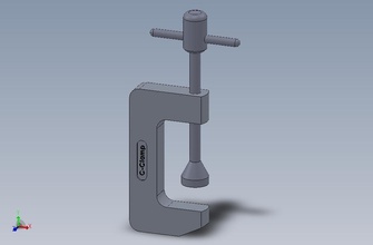 c abrazadera tornillo enlazar equipo ciencias ingenieria 3d print model - Mito3D