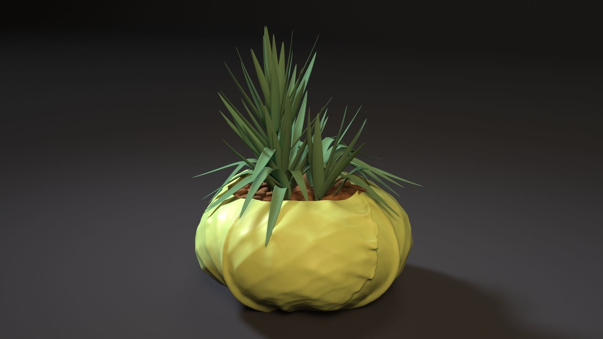 cabbage planter art 3d printer decor decoration general pot vase interior other 3D print model - Mito3D
