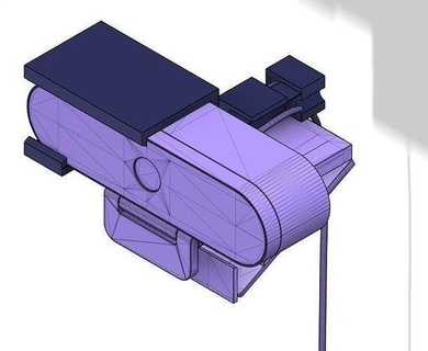 câble soutien Logitech brio lumière modèle 4k 3dprint impression ordinateur équipement technologie électronique jeu pc webcam caméra portable loisir DIY 3d print model - Mito3D