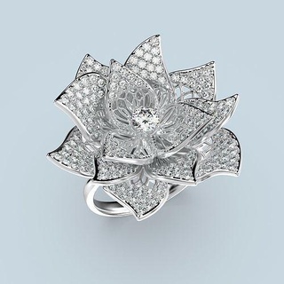 cactus fiore squillare jewell printready oro gioielleria diamante gemma anelli jewelrydesign gioiello argento 3d print model - Mito3D