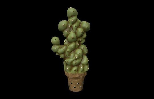 cactus harry potier 3d numérique impression modèle Harry Potter 3dprint 3dmodel zbrush film roman poudlard Jeux magie fantaisie art jouets 3d print model - Mito3D