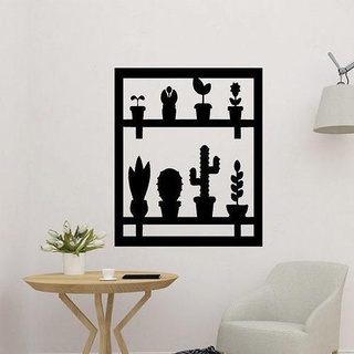 cactus wall decor nature tree living room home decoration art 2d 3d printing indoor silhouette plant plants flower 3d print model - Mito3D