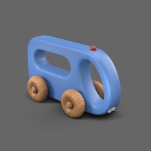 cad bus wheel car printable wood wooden print cartoon toycar cnc cncmachine step games toys 3d print model - Mito3D