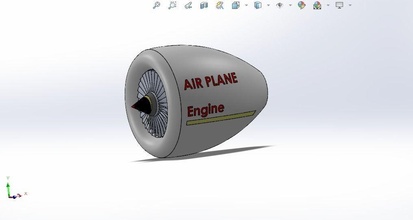cad designer solidworks airplane astronomy engine science engineering 3d print model - Mito3D
