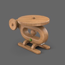 cafajeste helicóptero roda carro imprimível madeira impressão desenho animado brinquedo cnc máquina degrau jogos brinquedos 3d print model - Mito3D