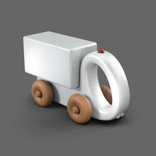 cad van truck wheel car printable wood wooden print cartoon toycar cnc cncmachine step games toys vantruck vancar vanvehicle 3d print model - Mito3D