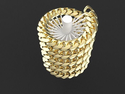 cadena cubana -cuban chain- chain cuban joyeria jewelry 3d necklaces 3d print model - Mito3D