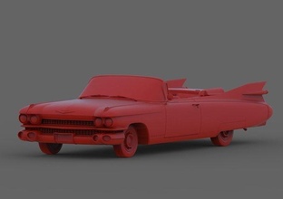 cadillac eldorado 1959 chevy gm veicolo macchina lusso convertibile cabrio auto muscolo cabriolet chevrolet Uniti d'America antico passatempo Fai settore automobilistico 3d print model - Mito3D