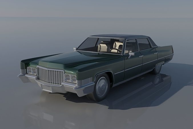 Cadillac Fleetwood Brougham 1970 voiture voitures véhicule loisir auto automobile roue classique sla fdm d'impression impression rc jouet intérieur extérieur DIY 3D print model - Mito3D