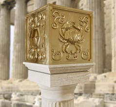 caja armadura de cancro granchio scatola mascaramortal santo seiya oro dorado atene santuario zodiaco passatempo fai 3d print model - Mito3D