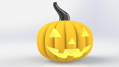 calabaza halloween pumpkin solidworks impresion 3d games toys 3d print model - Mito3D