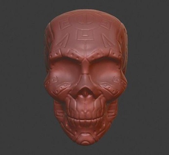 calaca cranio 3d Stampa anatomia testa scultura argilla antico viso arte messicano rituale carattere deco sculture 3d print model - Mito3D