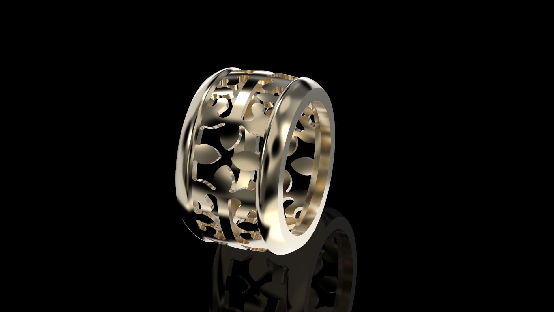 calatrava art ring no steine design patek philippe gold mode cad 3dprint 3d modell schmuck ringe 3D print model - Mito3D