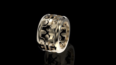 calatrava genere squillare pietre design patek philippe oro moda cad 3dprint 3d modello gioielleria anelli 3d print model - Mito3D