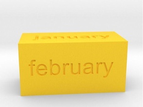 calendar1 house calendar table toy accessory gadget gift present memory accessories toys challenge valentine 3d print model - Mito3D