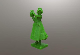 calixta statue de jeune fille art la femelle femme le kid marbre stand monument sable décor imprimable sculptures 3d print model - Mito3D