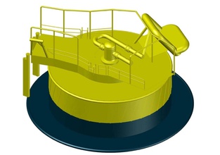 ruhe buoy single punkt festmachen ruheboje einzelpunktfestmacher boje spm sbm offshore export ankerplattform wissenschaft ingenieurwesen 3d print model - Mito3D