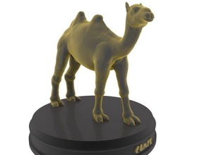 kamel druckbar säugetier safari zoo wild tier natur drucken spielzeug spielzeuge real realistisch statue kunst skulpturen 3d print model - Mito3D