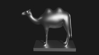 camel statue 3d printing sculpture games toys 3d print model - Mito3D