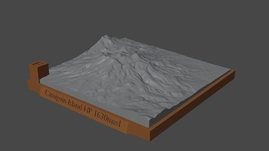 camiguin island hp mountain landscape volcano terrain environment nature photogrammetry elevation dem science 3d print model - Mito3D