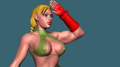 cammy bikini woman girl sexy art character body statue cammy streetfigtheer sculptures woman body