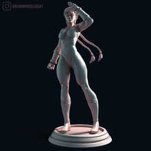cammy pacco classico completo uomo bikini streetfigther sf ragazza modello sexy donna arte sculture 3d print model - Mito3D