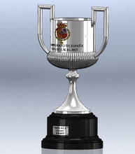 campeonato futbol copa rey 2019 solido trofeo valencia deportes juguete juegos juguetes 3d print model - Mito3D