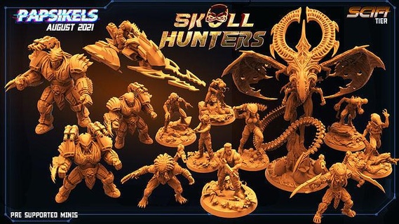 canal specter hunters skull base games toys 3d print model - Mito3D