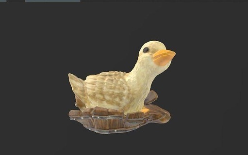 ördek leğen Bois hayvan Oiseau kuş Sanat heykeller 3d print model - Mito3D