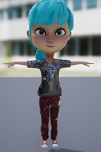 cancer assassin - art 3d animated short film aswan dr baby girl mother mathematical 3d print model - Mito3D