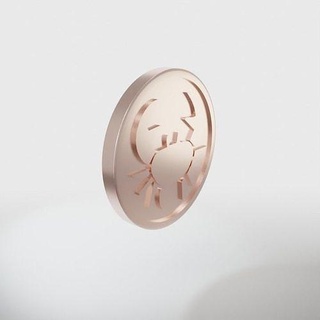 cáncer zodíaco firmar moneda Arte collar diseñar 2021 oro plata platino sódico joyería joya 3d print model - Mito3D